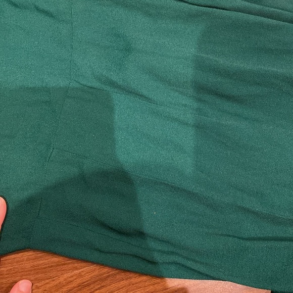 Reformation / Mayer Jumpsuit Forrest green open back cap sleeve 0 - Picture 11 of 11